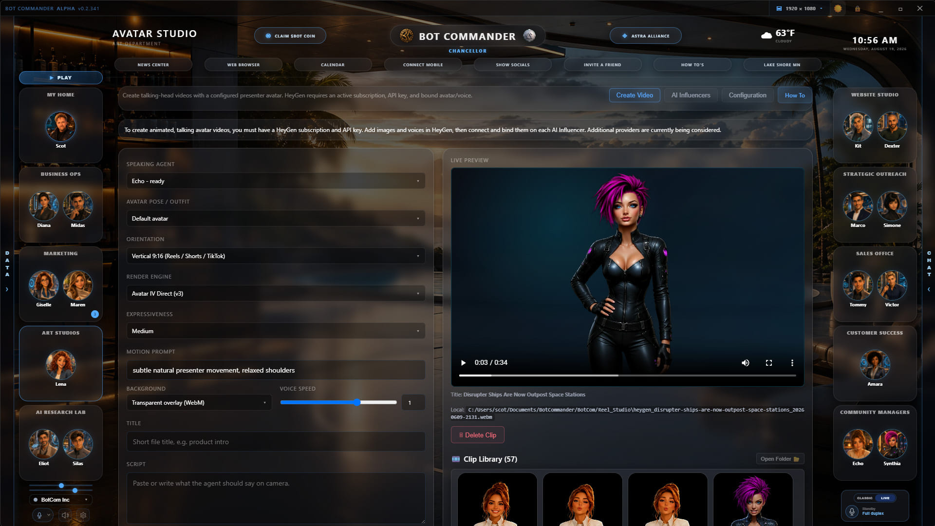 Bot Commander Avatar Studio