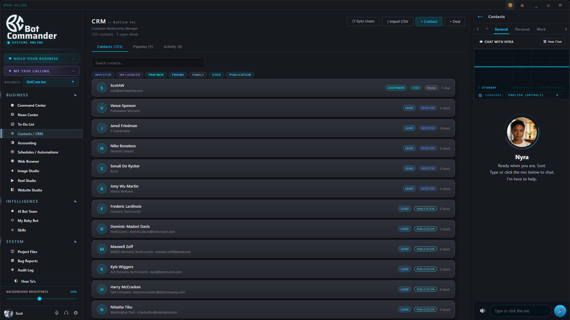 Built-in CRM