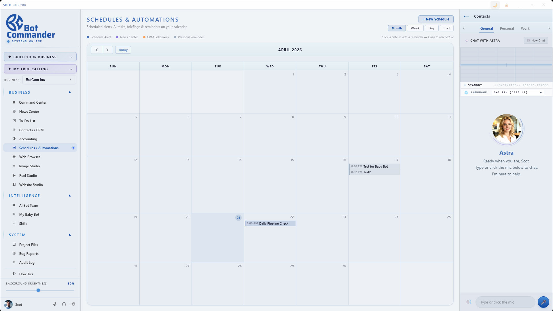 Schedules & Automations