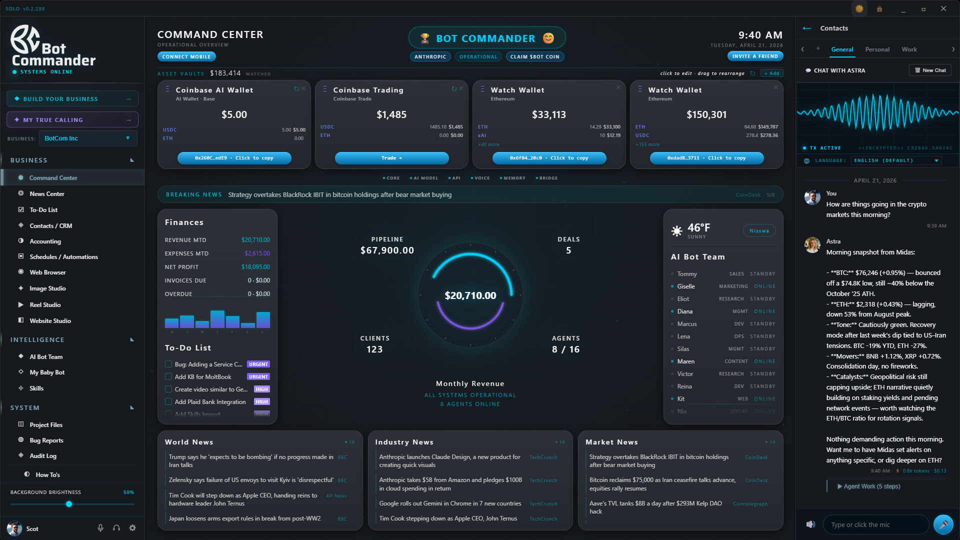 Crypto Wallets & Trading