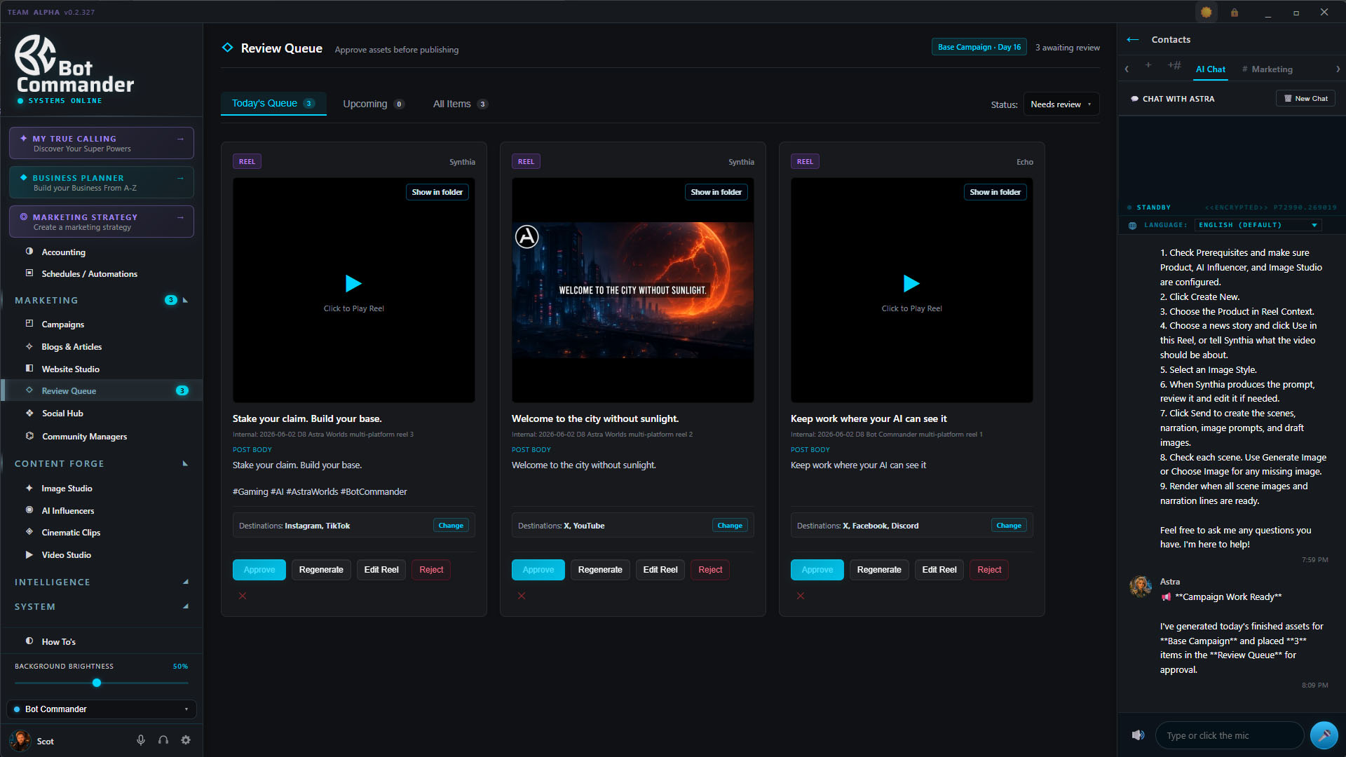 Review Queue approval workflow