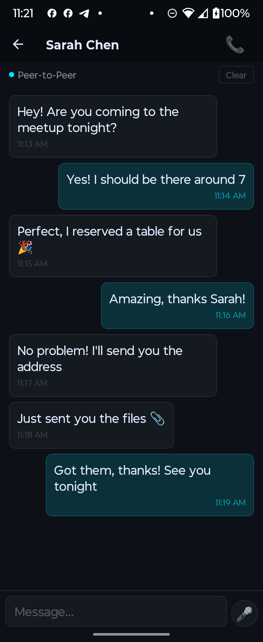The Com - P2P Messaging