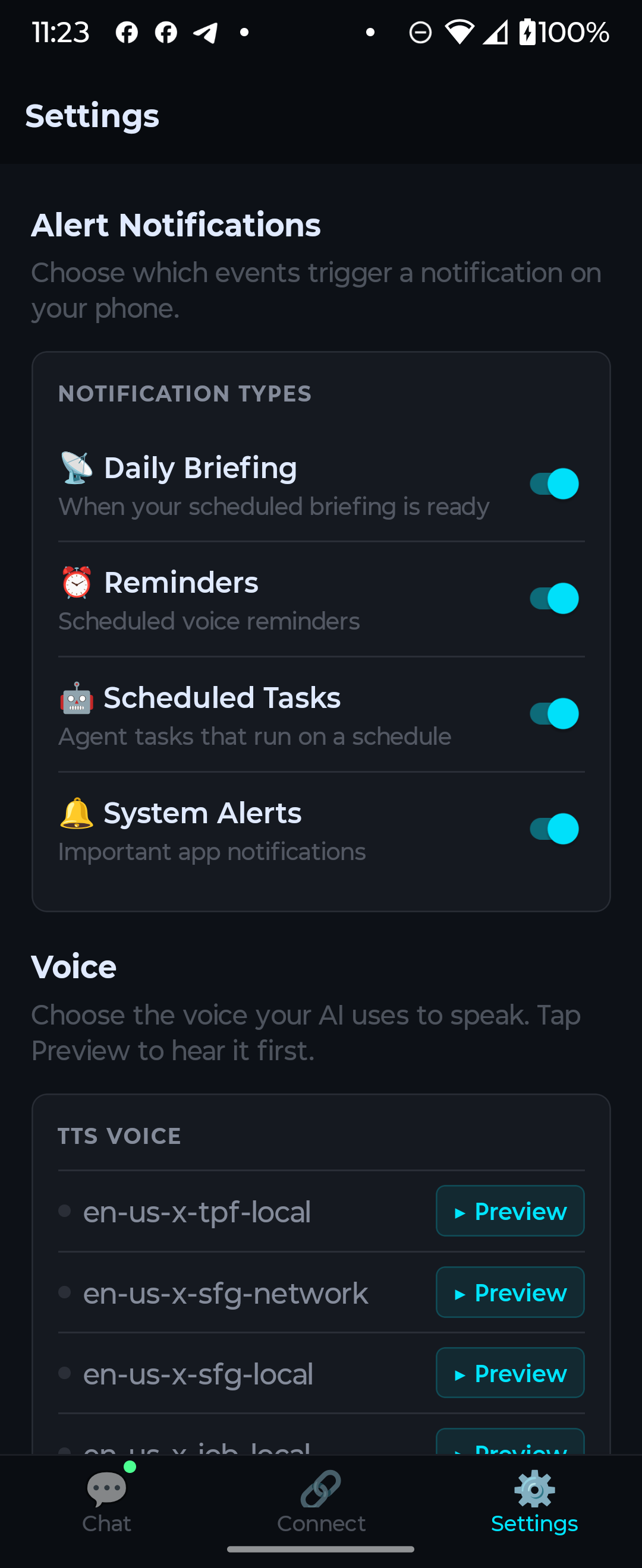 The Com - Settings